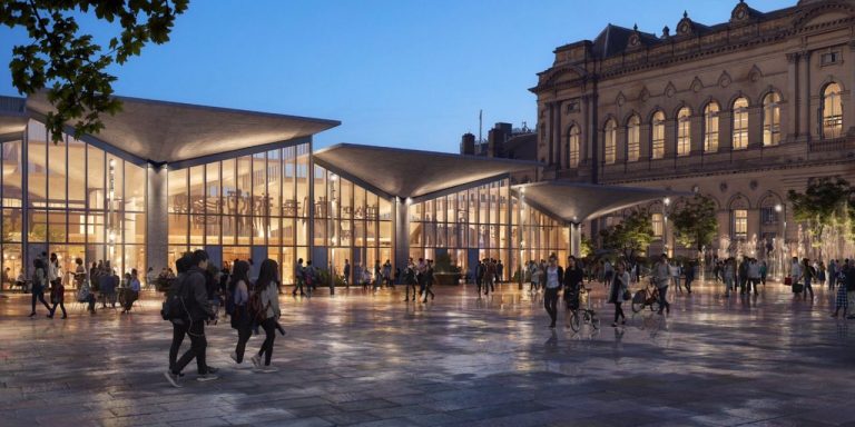 Variation condition 2 (plans and specifications) on previous permission 2022/93248 for demolition of existing Piazza shopping centre; part removal of Queensgate Market.